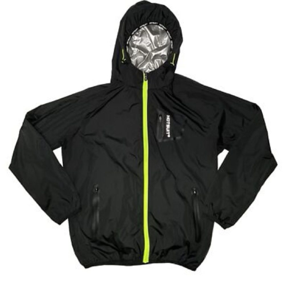 HOTSUIT Women’s Sauna Suit Jacket Anti Rip Sweat Suits Full Zip Hooded XXL